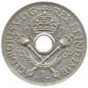 ニューギニア1ペニー白銅貨（1929年）